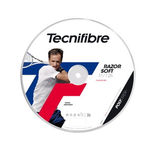 Tecnifibre Tennissaite Razor Soft (Haltbarkeit+Allround) carbongrau 200m Rolle