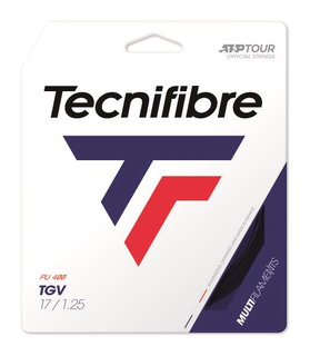 Besaitung mit Tennissaite Tecnifibre TGV schwarz
