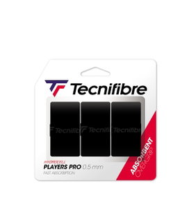 Tecnifibre Overgrip Players Pro 0.5mm (Schweissabsorption) schwarz 3er