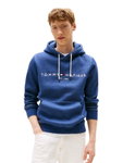 Tommy Hilfiger Kapuzenpullover Flex-Fleece Logo Hoodie (Baumwollmix) dunkelblau Herren