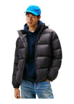 Tommy Jeans Winter-Daunenjacke Essential Down Jacket EXT mit Kapuze (warm, wasserabweisend) schwarz Herren