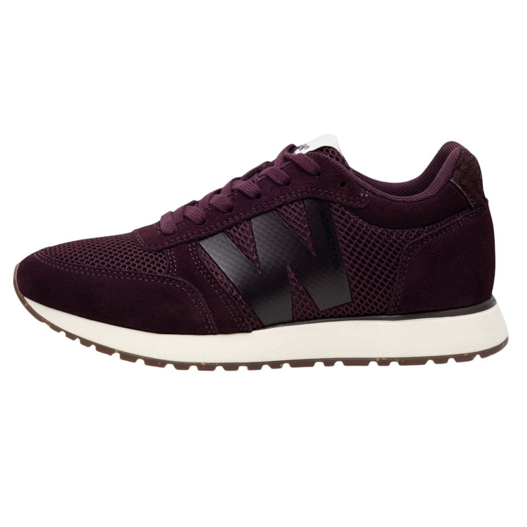 Woden Sneaker Ronja Icon (Veloursleder/Mesh) cherryrot Damen