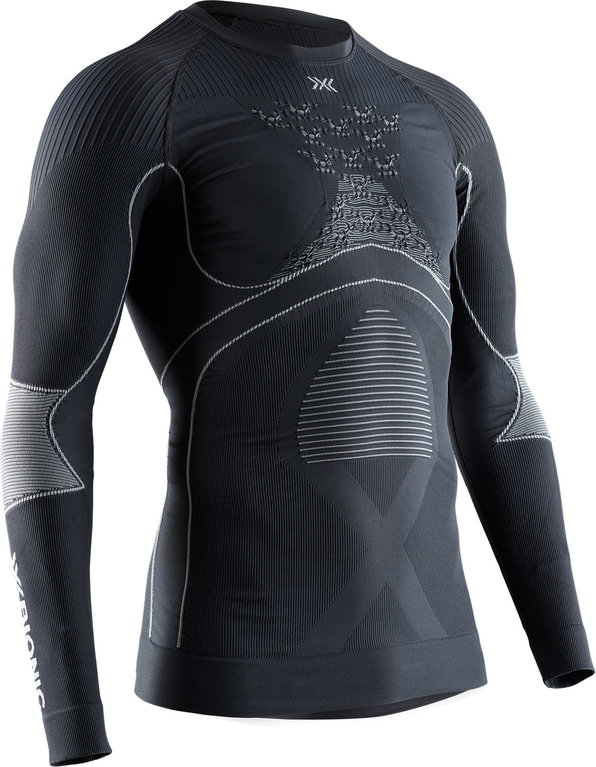 X-Bionic Funktions-Langarmshirt Rundhals Energy Accumulator 4.0 Unterwäsche charcoal/grau Herren