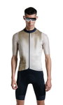 X-Bionic Fahrrad-Shirt Corefusion Ride Jersey (Front-Reißverschluss, 3 Rückentaschen, atmungsaktiv) gold/beige Herren