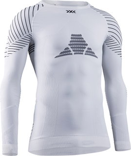 X-Bionic Langarmshirt Rundhals Invent 4.0 Unterwäsche weiss Herren