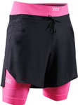 X-Bionic Effektor 2in1 Short Running Trousers (attached inner shorts) short black/neon pink men's