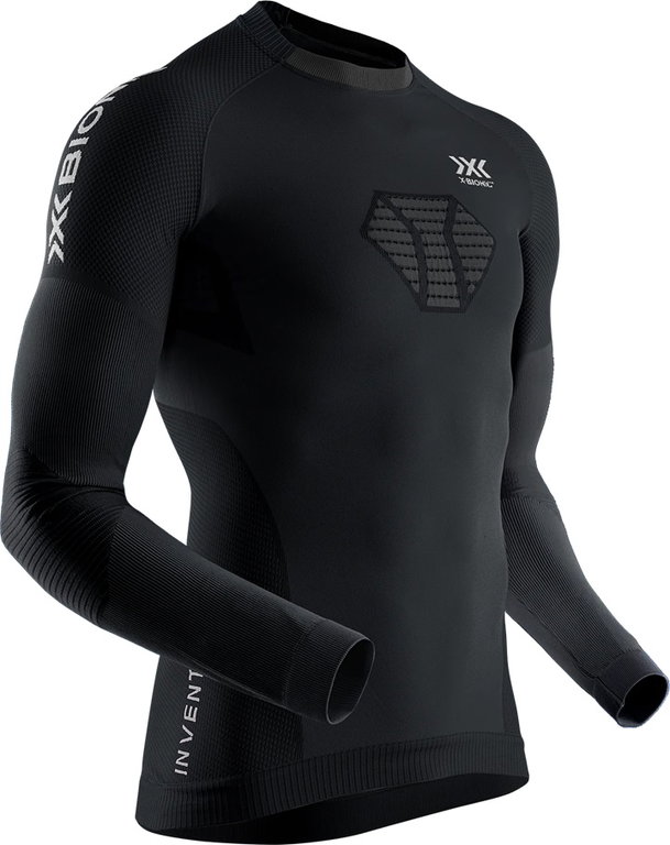 X-Bionic Funktions-Langarmshirt Invent 4.0 Running Shirt Unterwäsche schwarz Herren