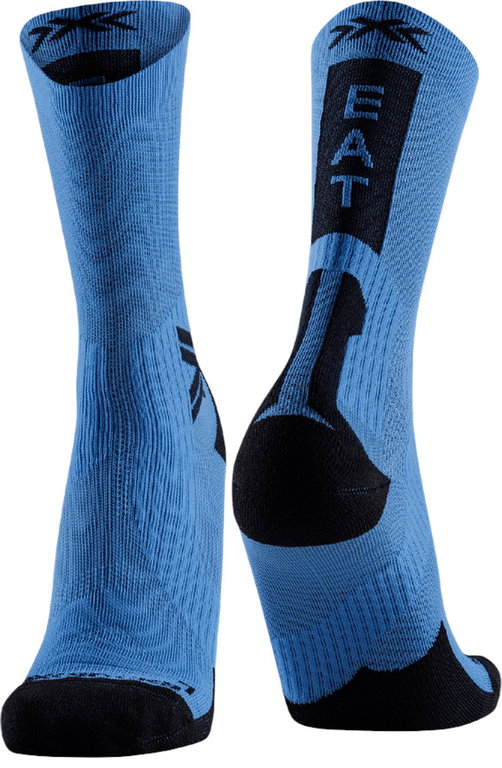 X-Socks Radsocke Bike Perform Crew mineral blau/schwarz Herren - 1 Paar