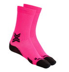 X-Socks Laufsocke Run Discover Crew fluo pink/schwarz Herren - 1 Paar