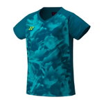 Yonex Sport-Tshirt Crew Neck Club Team YW0033 (100% Polyester) 2025 blaugrün Damen