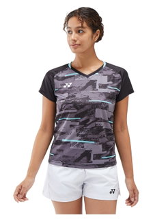 Yonex Sport-Shirt Crew Neck Club Team YW0034 (100% Polyester) schwarz Damen