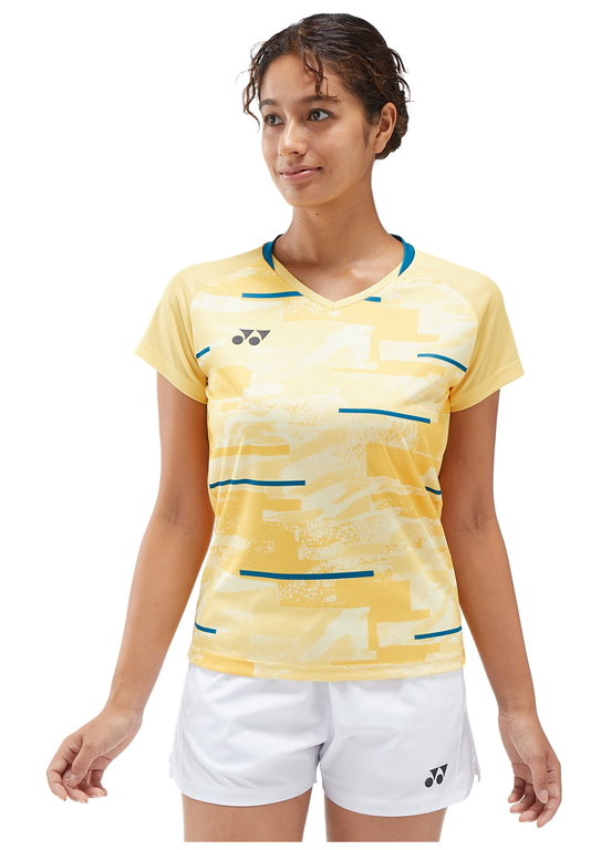 Yonex Sport-Shirt Crew Neck Club Team YW0034 (100% Polyester) gelb Damen