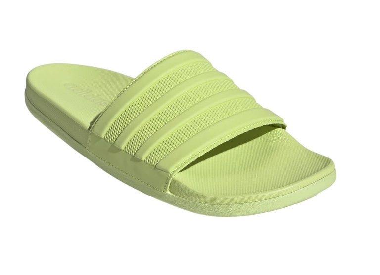 adidas Badeschuhe Adilette Comfort 3-Streifen 2024 limegrün - 1 Paar