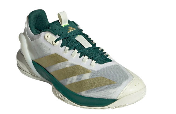 adidas Tennisschuhe adizero Cybersonic Allcourt/Dämpfung 2025 weiss/grün/gold Herren