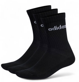 adidas Sportsocken Linear Crew Cushioned (Baumwolle) schwarz - 3 Paar