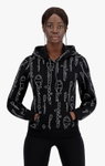 Champion Kapuzenpullover (Hoodie) American Classic Graphic Logo Schriftzug schwarz Damen