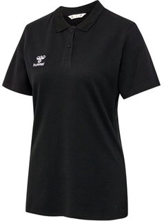 hummel Sport/Freizeit-Polo hmlGO 2.0 (Bio-Baumwolle) Kurzarm schwarz Damen