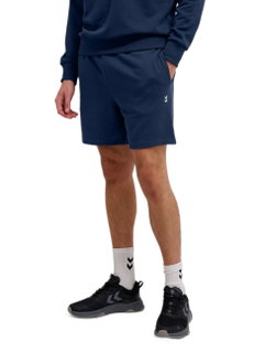 hummel Freizeithose hmlPULSE Sweat Short (Baumwolle, hoher Tragekomfort) kurz navyblau Herren