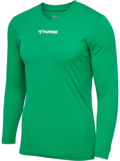 hummel Funktionsunterwäsche Langarmshirt hmlBL Essential Tee grün Herren