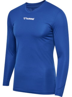 hummel Funktionsunterwäsche Langarmshirt hmlBL Essential Tee blau Herren