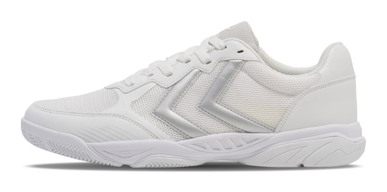 hummel Hallen-Indoorschuhe AEROTEAM III weiss/silbergrau Herren