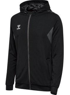 hummel Sport-Kapuzenjacke hmlAUTHENTIC PL Zip Hoodie (100% rec. Polyester) schwarz Herren