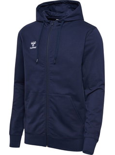 hummel Kapuzenpullover hmlGO 2.0 Full-Zip Hoodie (weicher Sweatstoff) marineblau Herren