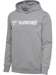 hummel Kapuzenpullover hmlGO 2.0 Logo Hoodie (weicher Sweatstoff) grau Herren