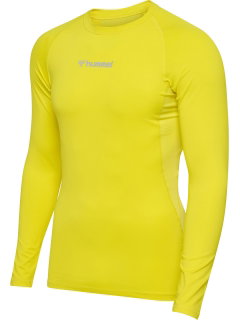 hummel Funktionsunterwäsche Langarmshirt hmlBL Performance Tee gelb Herren