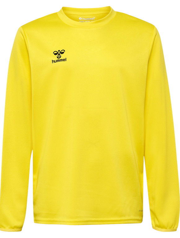 hummel Sport-Langarmshirt hmlESSENTIAL Sweatshirt (Interlock-Stoff) gelb Kinder