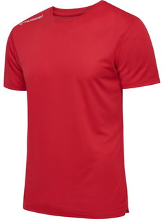 hummel Lauf-Shirt hmlRUN Jersey (atmungsaktiv, optimale Bewegungsfreiheit) rot Herren