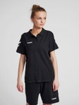hummel Sport/Freizeit-Polo hmlGO Cotton (Baumwolle) Kurzarm schwarz Damen