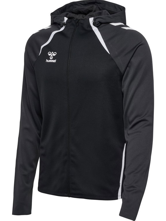 hummel Sport-Trainingsjacke hmlLEAD 2.0 Zip Hoodie (hohe Atmungsaktivität, schnelltrocknend) schwarz Herren