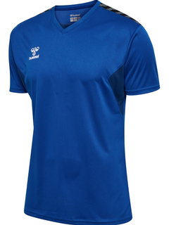 hummel Sport-Tshirt hmlAUTHENTIC Jersey (100% Polyester) Kurzarm dunkelblau Herren