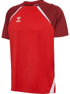 hummel Sport-Tshirt hmlLEAD 2.0 Jersey (rec. Polyester, schnelltrocknend) rot Herren