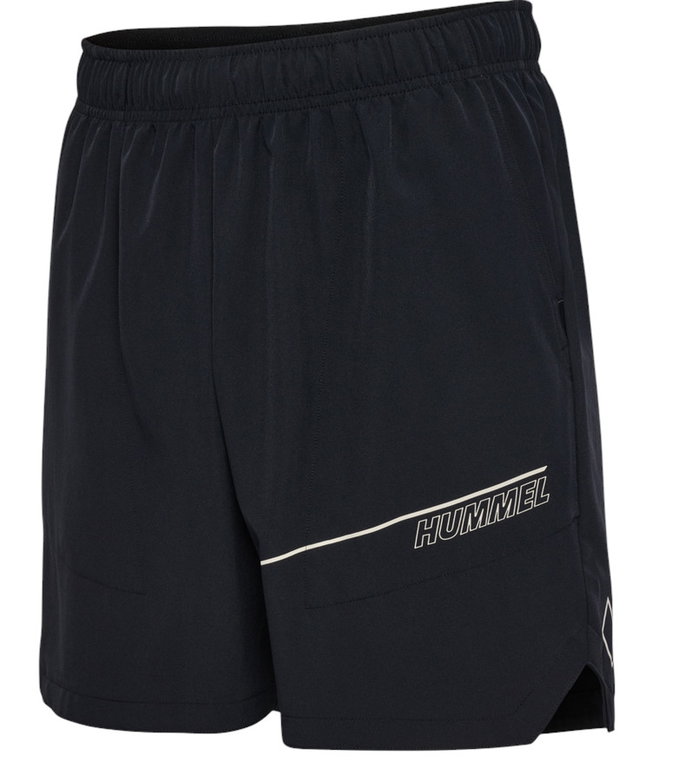 hummel Sporthose hmlCOURT Pocket Shorts (atmungsaktiv, schnelltrocknend) kurz schwarz/grau Herren