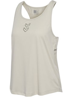 hummel Tanktop hmlCOURT Light Weight (atmungsaktiv, leicht) beige Damen