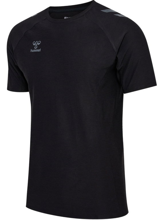 hummel Trainings-Tshirt hmlCIMA 2.0 Jersey (sehr elastisches Material, weiches Material) schwarz melange Herren