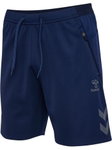 hummel Trainingshose hmlCIMA 2.0 Shorts (rec. Polyester, mit Reißverschlusstaschen) kurz marineblau Herren