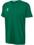 hummel Sport/Freizeit-Tshirt hmlGO 2.0 (Bio-Baumwolle, klassisch Design) Kurzarm dunkelgrün Herren