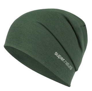 super natural Mütze Everyday Beanie (Merino-Mix) dunkelgrün - 1 Stück