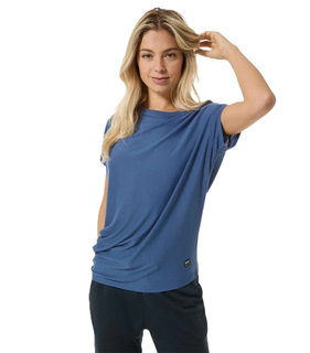 super natural Sport-/Freizeitshirt Yoga Loose Tee oceanblau Damen