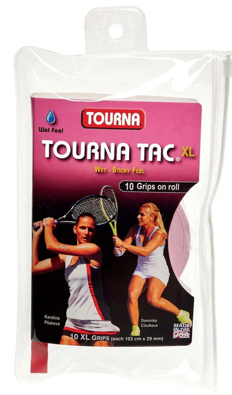 Tourna Overgrip Tac XL 0.55mm pink 10-pack